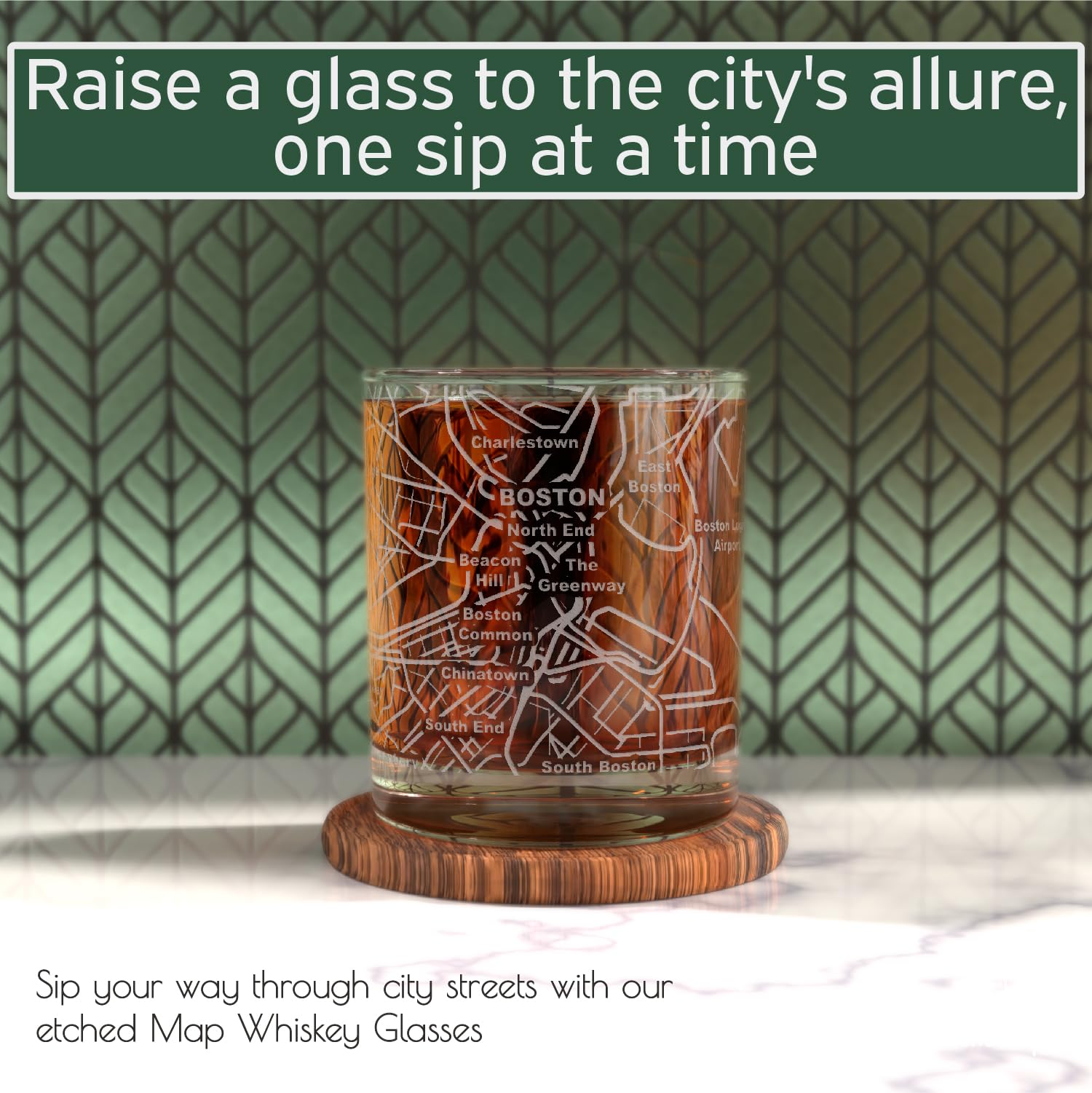 Greenline Goods 10oz tumbler with a heavy base supports stable pours