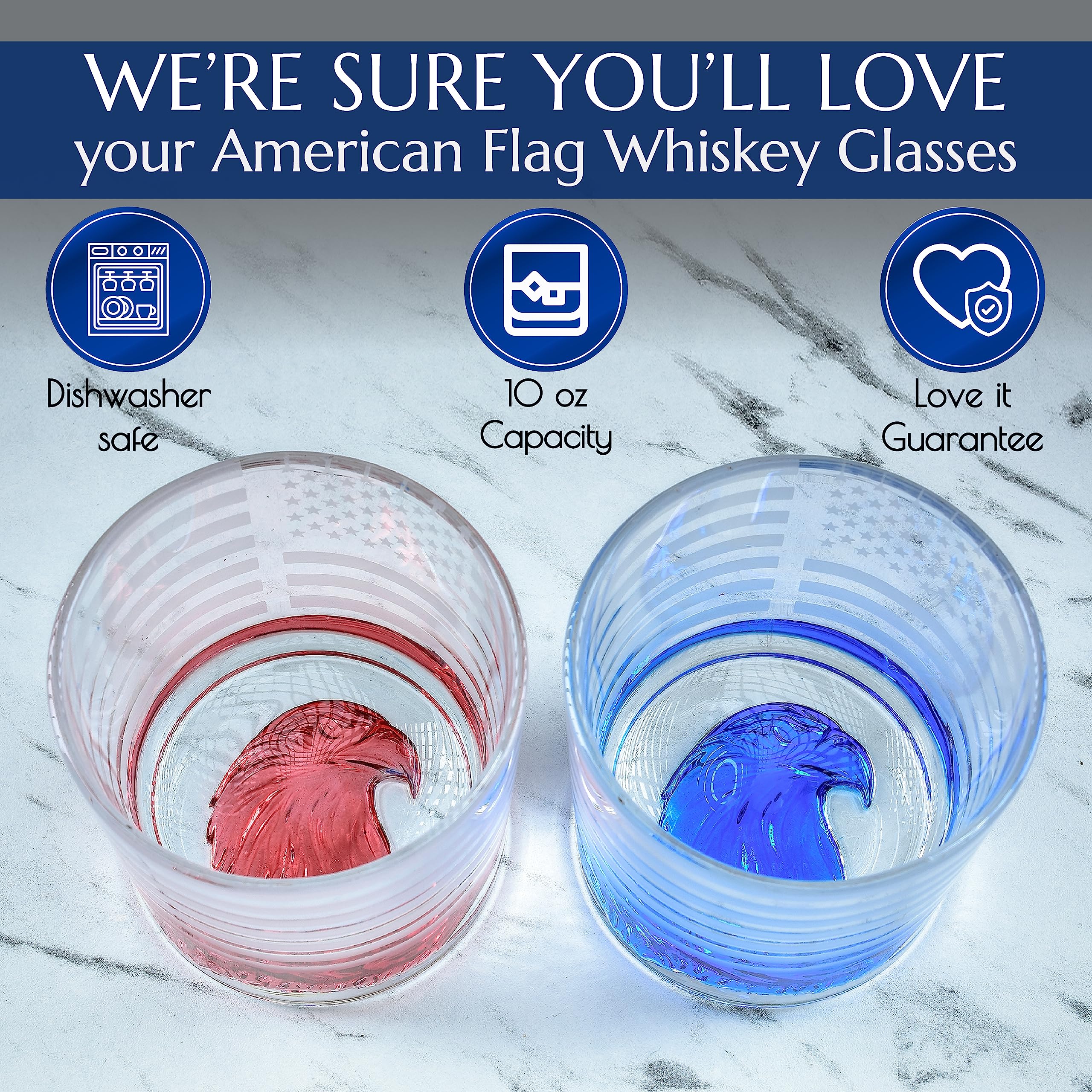 Greenline Goods set of two 10oz tumblers for patriotic gift ideas.