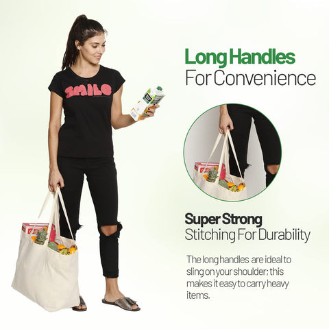 Greenmile bulk pack grocery bags ideal for bulk shopping