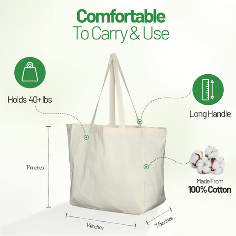 Greenmile heavy duty reusable bags folded for compact storage