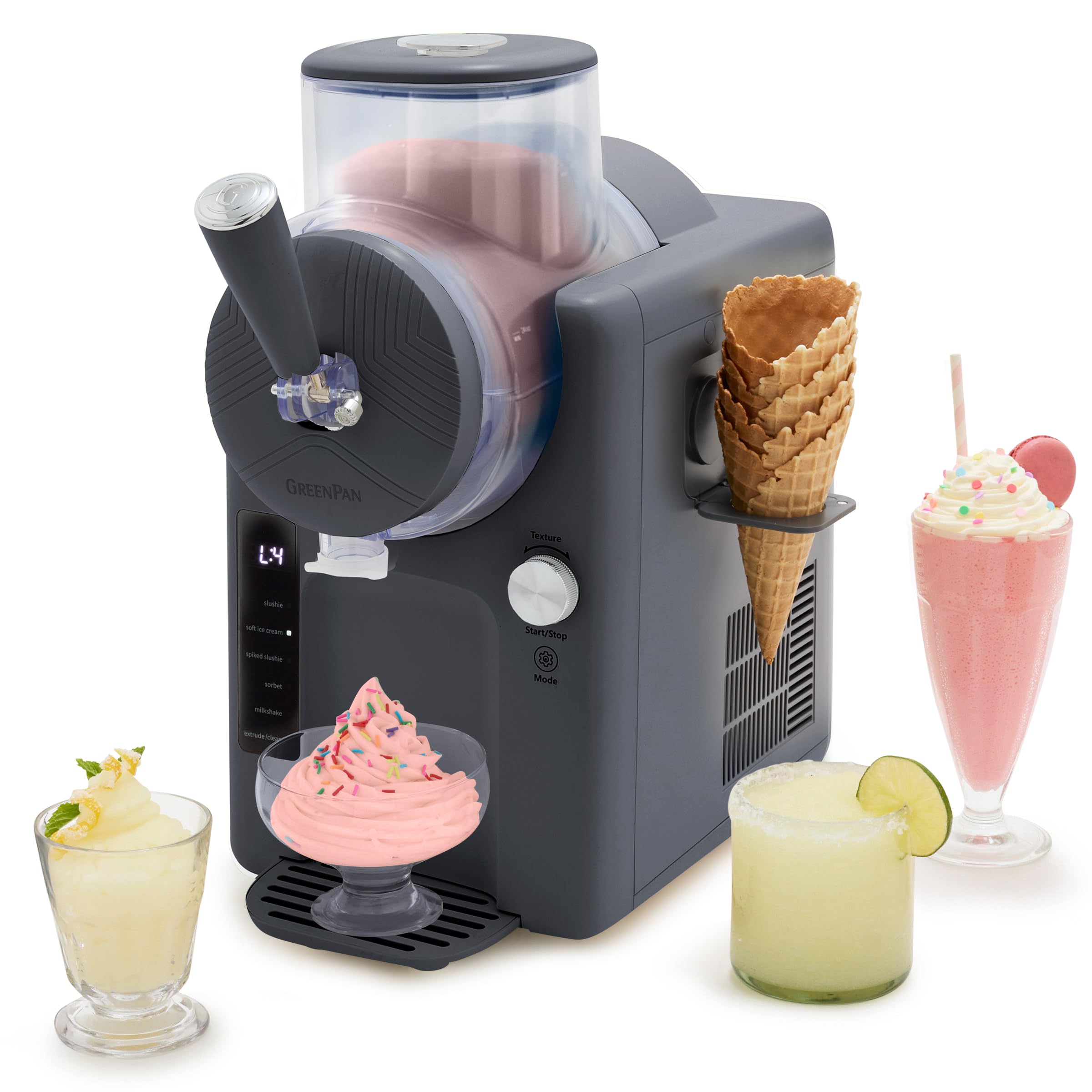 GreenPan Frost clear-view bowl lets you watch soft-serve progress in real time.