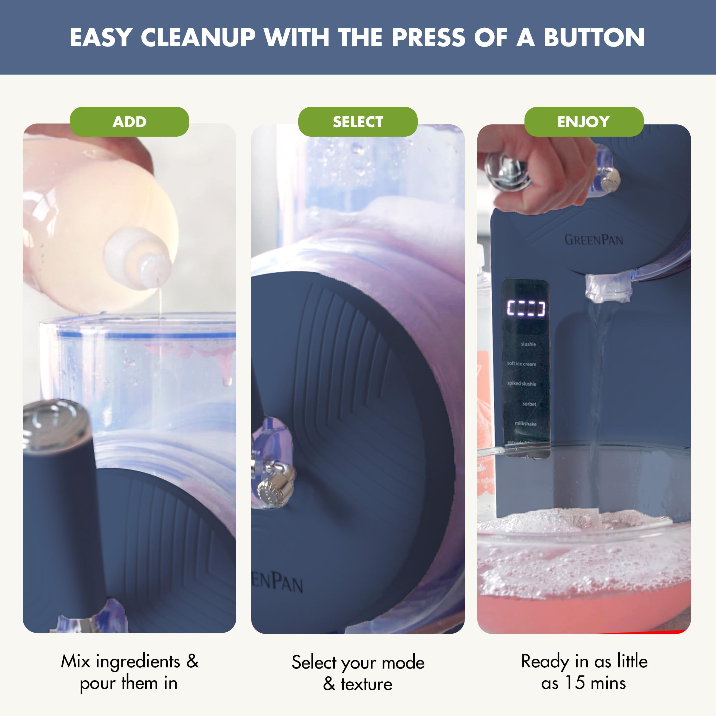 GreenPan Frost removable parts speed setup and cleanup.