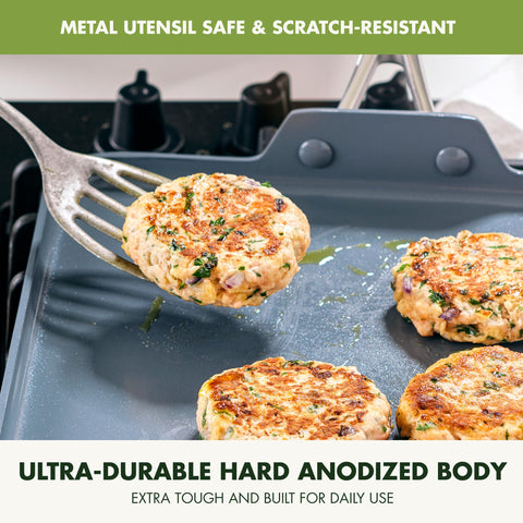 Dishwasher-safe Valencia Pro design for quick cleanup after cooking.