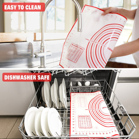 Greenrain easy-clean pastry mat resists grease and flour