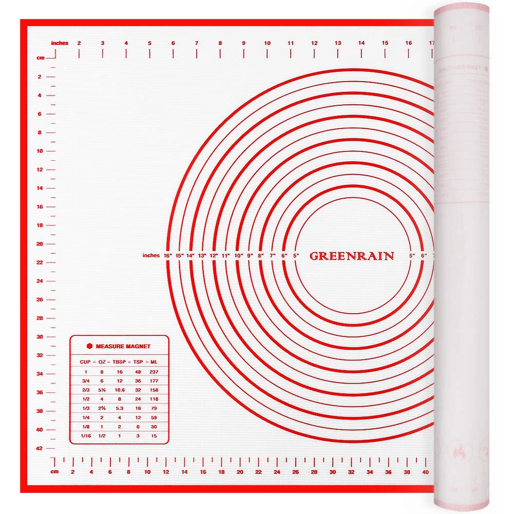 Greenrain extra-thick pastry mat for stable rolling and even dough