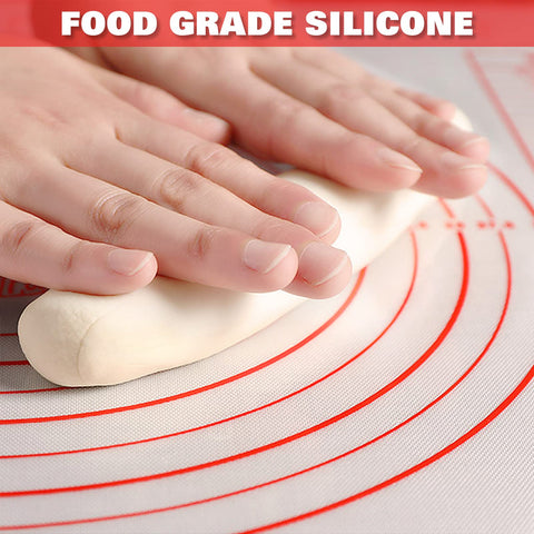 Greenrain silicone pastry mat with non-stick surface for easy dough release