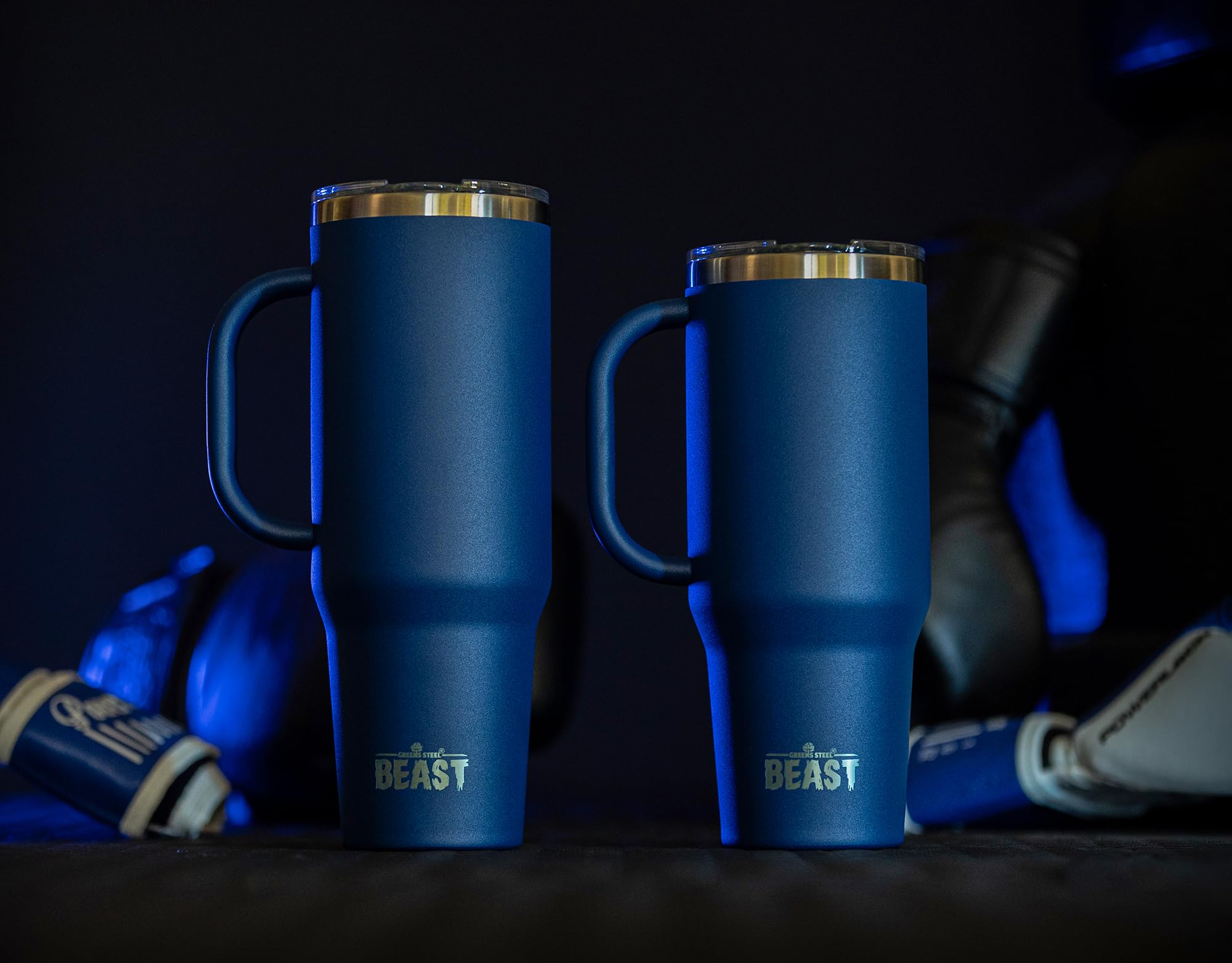 Greens Steel Beast 50oz tumbler ideal for travel and daily use.