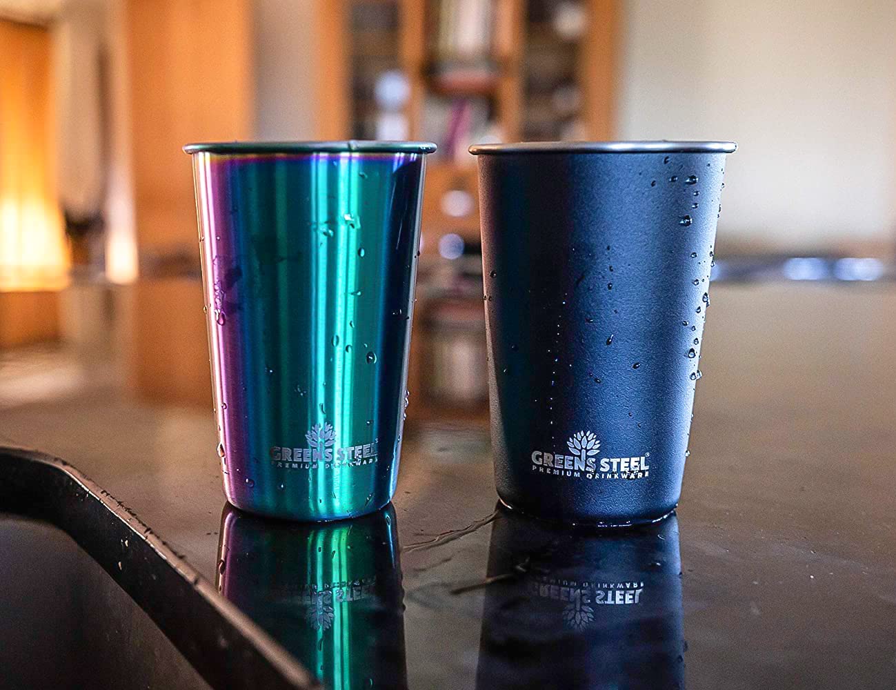 Greens Steel 10oz kids cups, in-use during outdoor adventures and meals