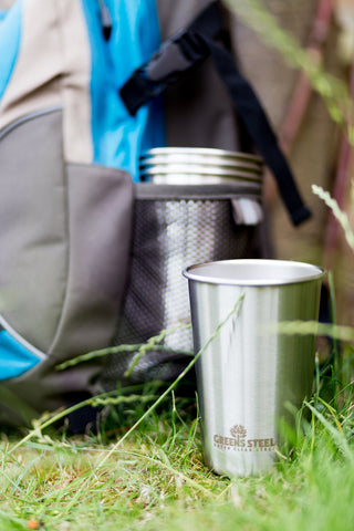 Greens Steel 20oz tumbler dishwasher-safe for easy cleaning.