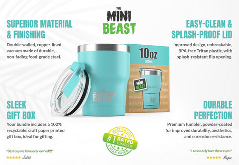 Greens Steel Beast 10oz portable compact tumbler for everyday carry