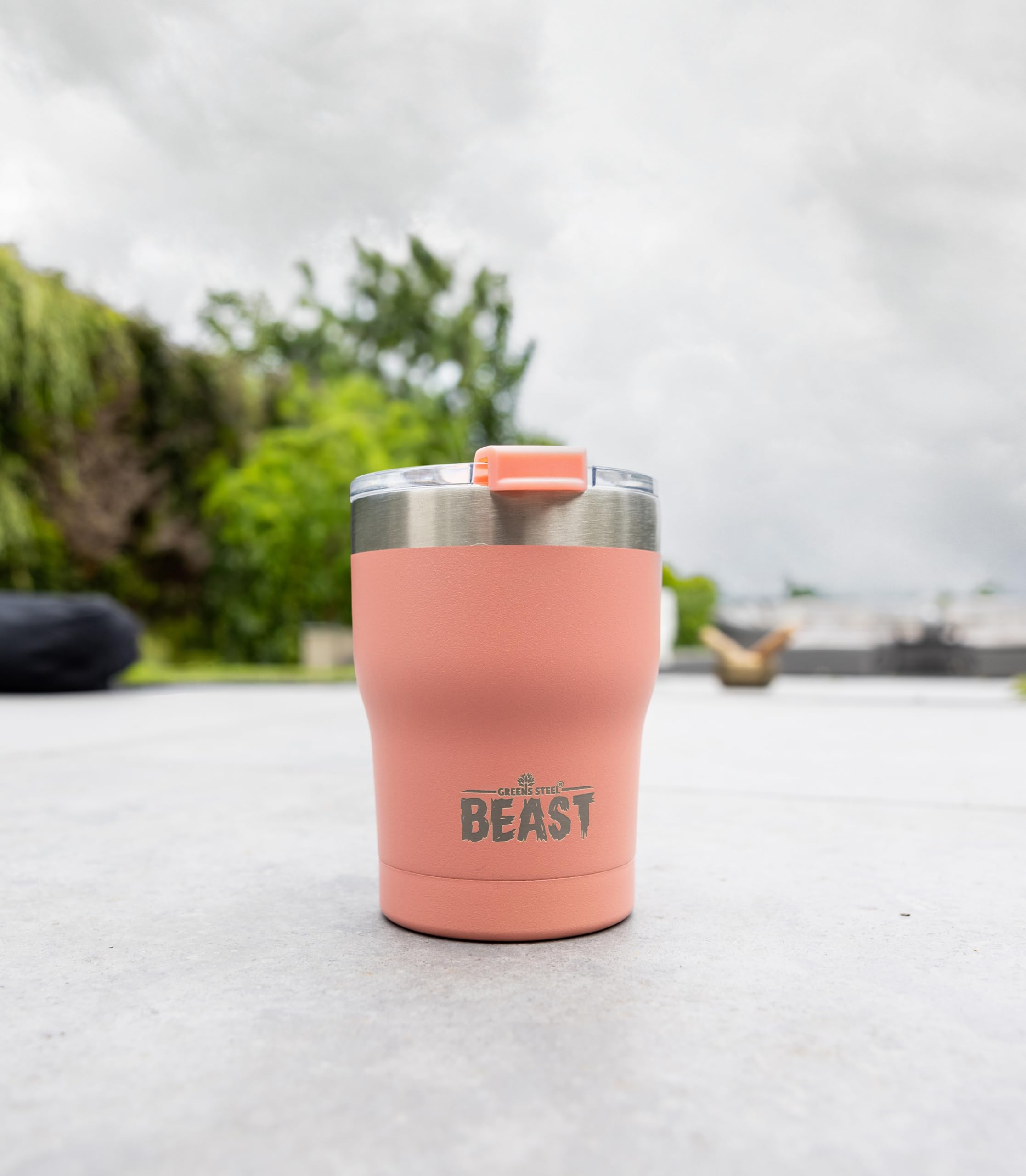 Greens Steel Beast 10 oz tumbler interior electro-polished for pure flavor