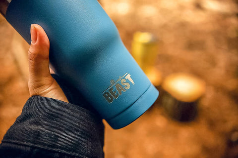 Greens Steel Beast 20oz tumbler curved straw for water on the move
