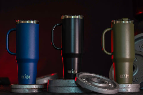 Greens Steel Beast 50oz tumbler interior is electro polished for pure taste
