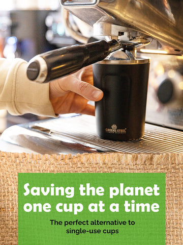 Greens Steel leak-proof lid design prevents spills during travel.