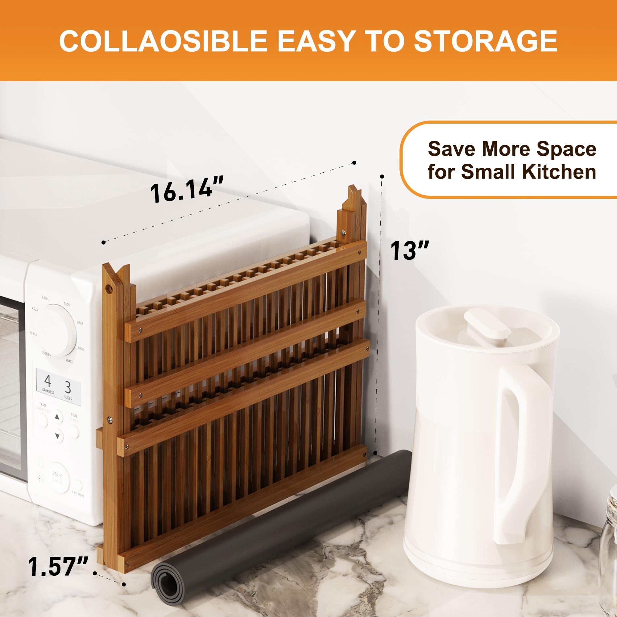 Greenual Utensil Holder securely stores flatware with drainage holes.