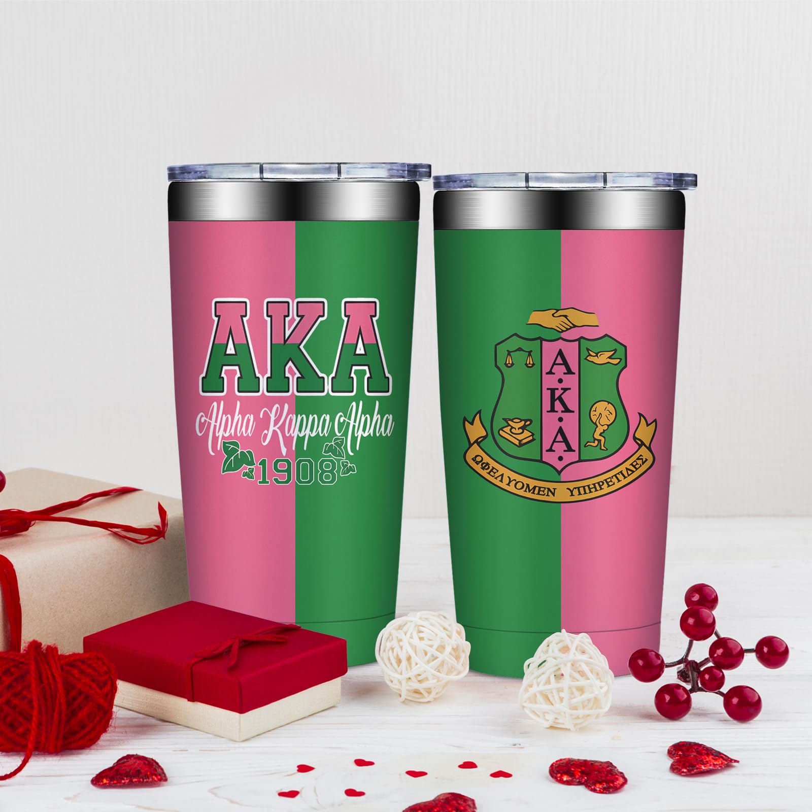 Grifarny AKA Sorority 1908 motif highlights a nostalgic design for sorority keepsakes.