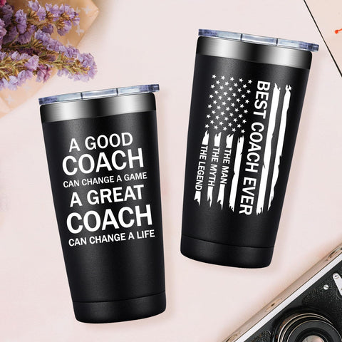 Grifarny Baseball Softball coach gift tumbler keeps drinks cold during practices