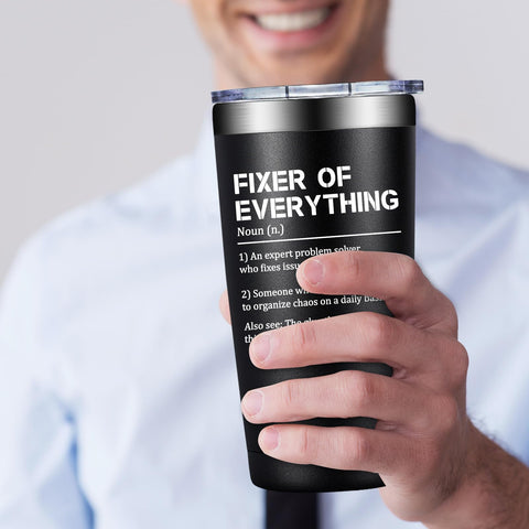 Grifarny Fixer of Everything Tumbler 20oz double-wall insulation preserves drink temperature