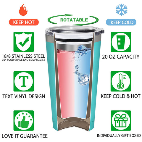 Grifarny Nurse tumbler back view showcasing durable finish