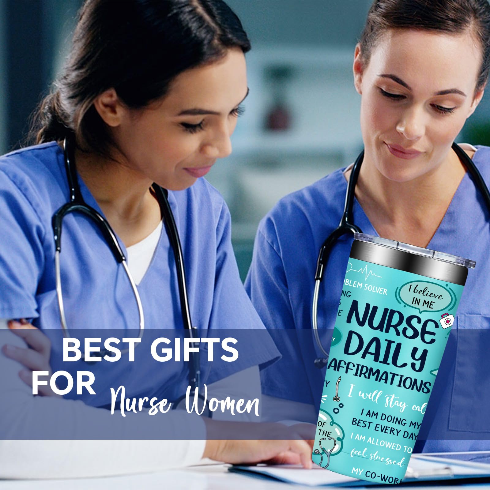 Grifarny Nurse tumbler side view with sleek profile for daily use