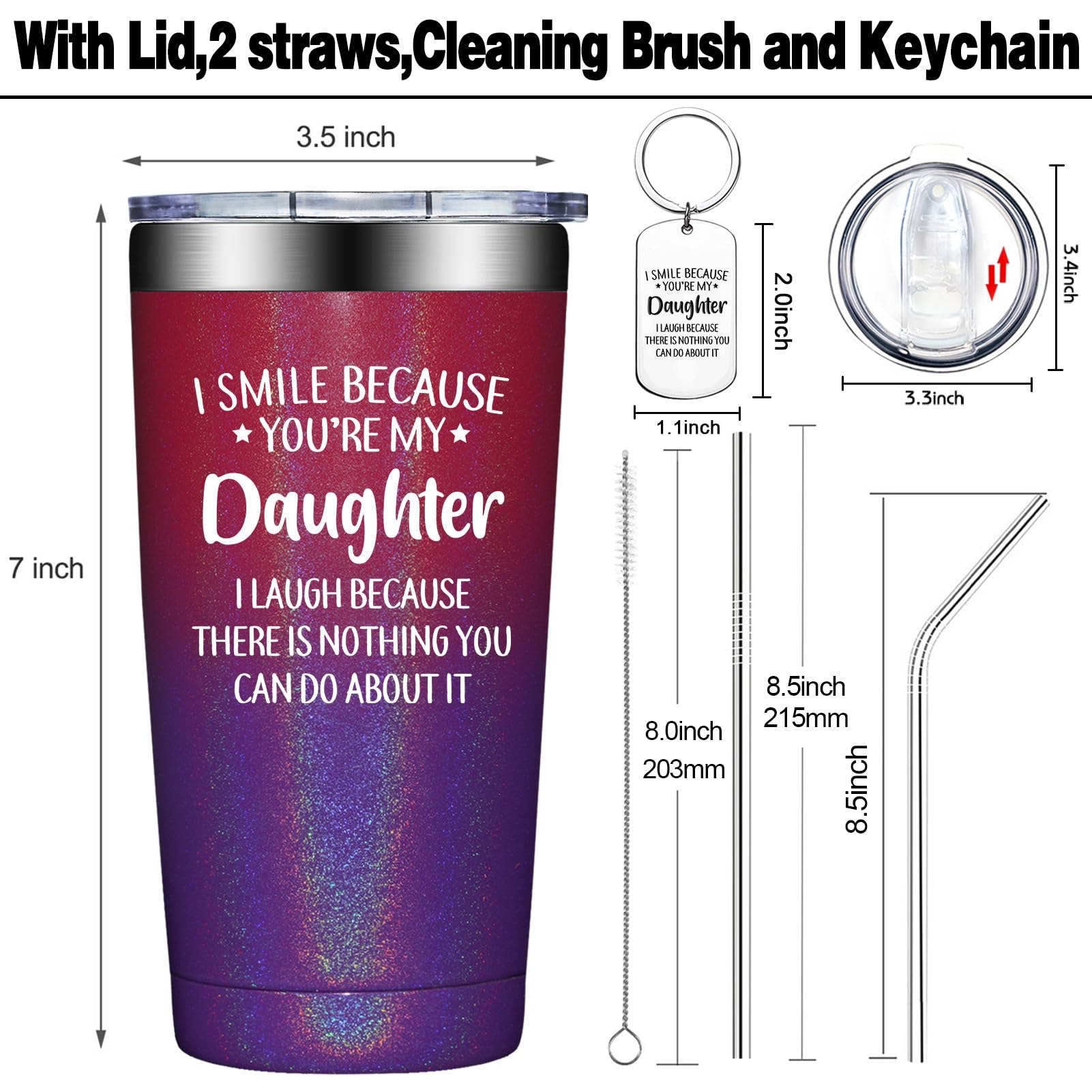 Grifarny tumbler with double-wall insulation helps keep beverages at the desired temperature.