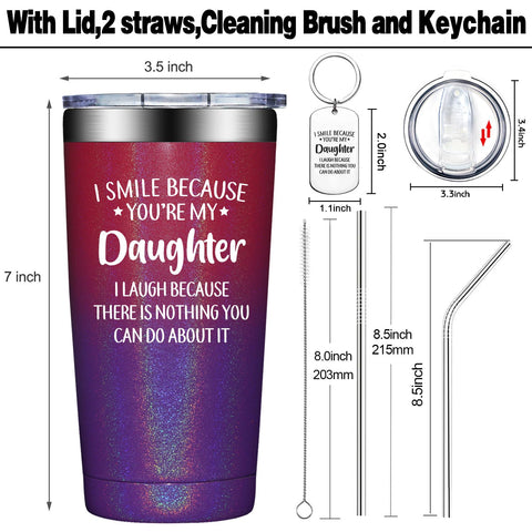 Grifarny tumbler with double-wall insulation helps keep beverages at the desired temperature.