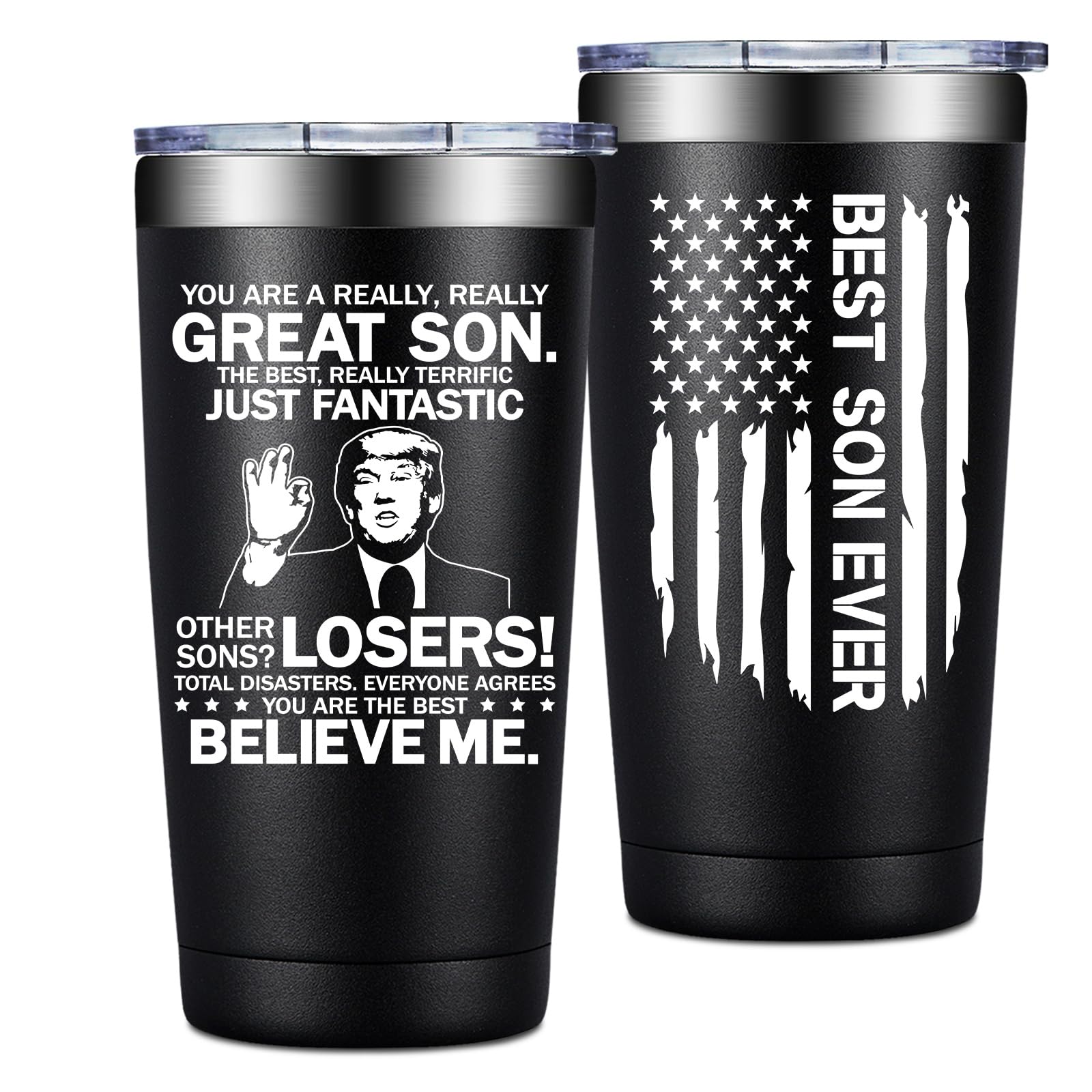 Grifarny You Are a Really Really Great Son tumbler front view for durable daily use.