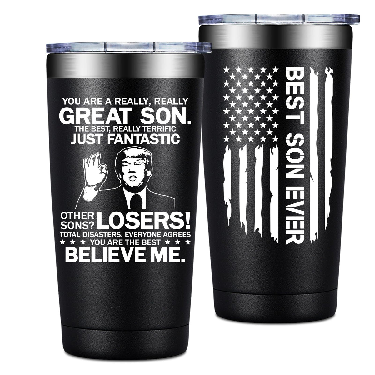 Grifarny You Are a Really Really Great Son tumbler front view for durable daily use.