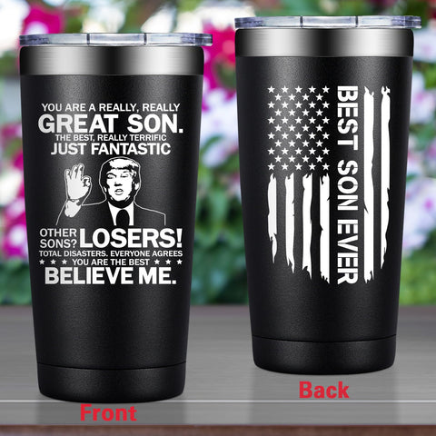 Grifarny You Are a Really Really Great Son tumbler packaging shows gift-ready presentation.