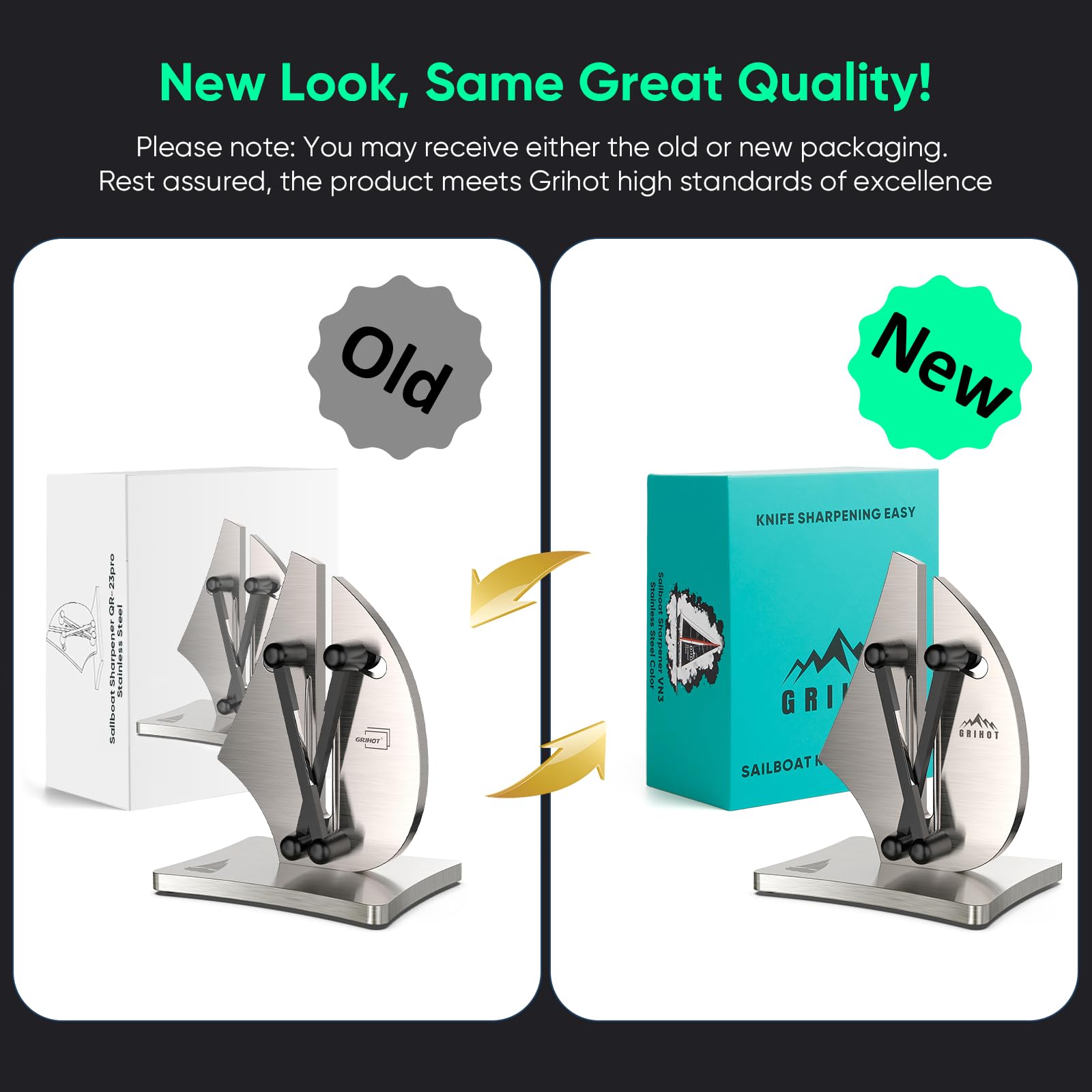 Grihot VN3 adjustable sharpening angle supports versatile edge restoration.