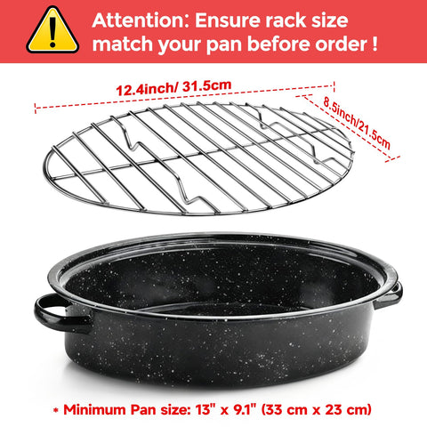 GRILL BUMP stainless steel rack with elevated design lifts roasts for even cooking.
