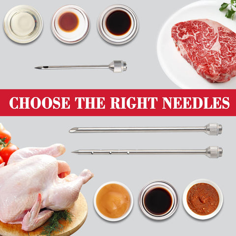 GRILL BUMP enlarged angled-cut needle reduces clogging during injections.
