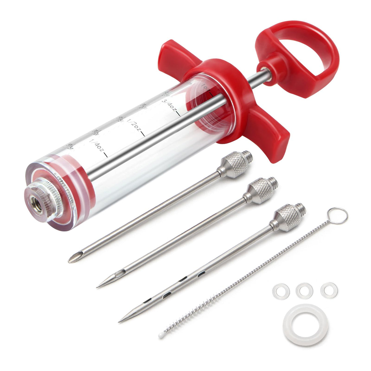 GRILL BUMP meat injector 1oz with compact design for precise marinades
