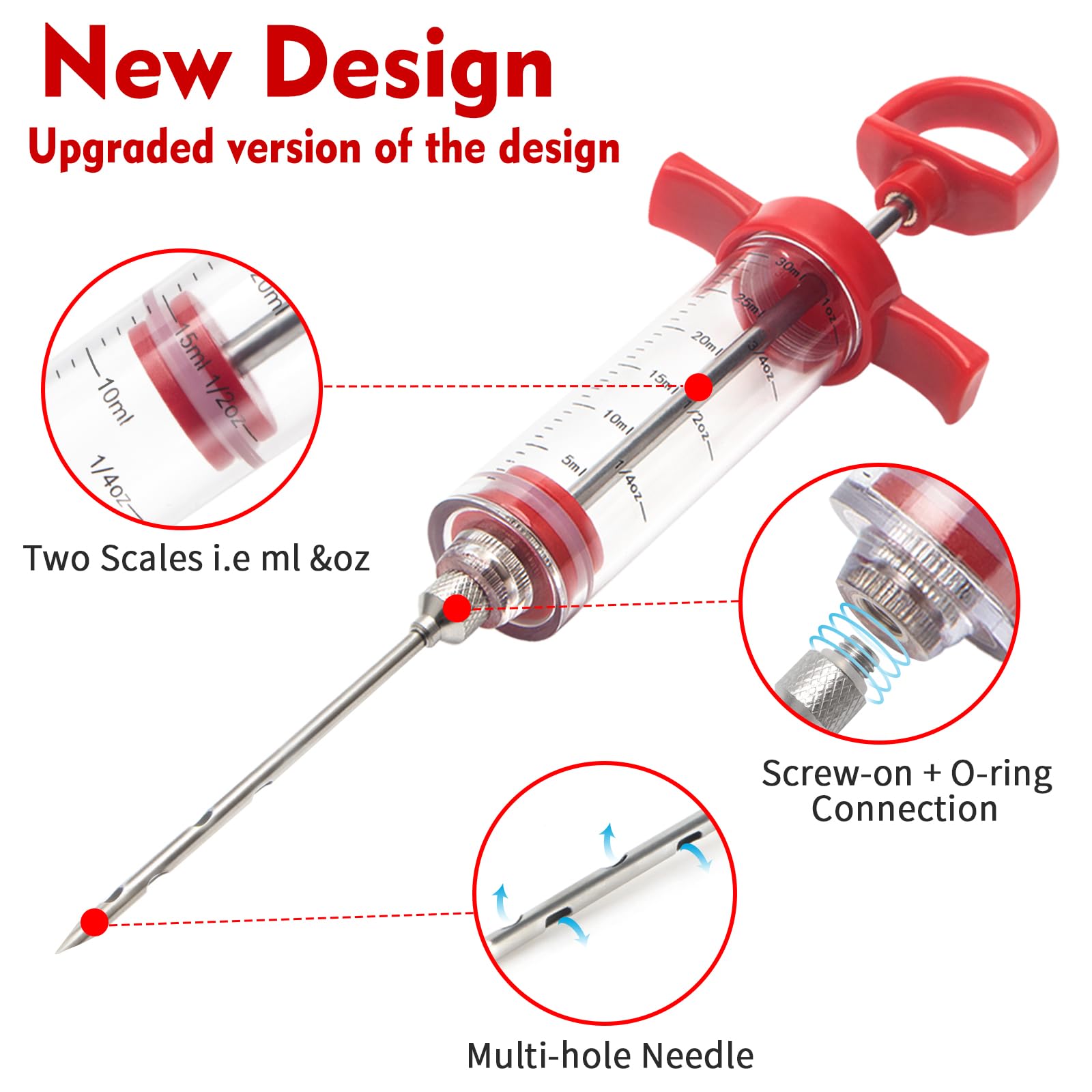 GRILL BUMP replacement O-rings ensure a tight seal during injections