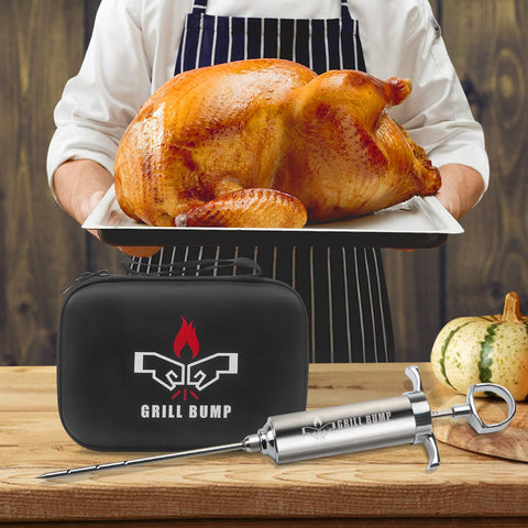 GRILL BUMP stainless steel barrel emphasizes durability and safety
