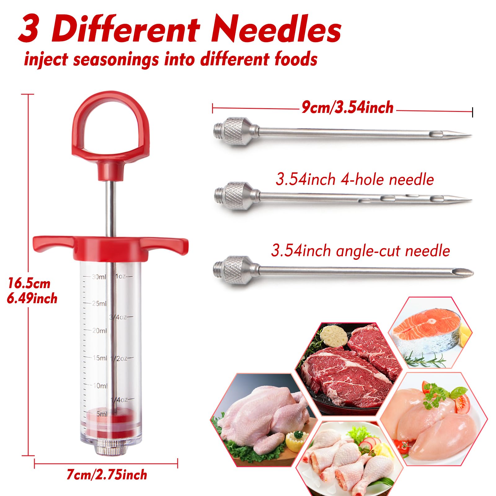 GRILL BUMP turkey-ready injector setup for smoked turkey and roasts