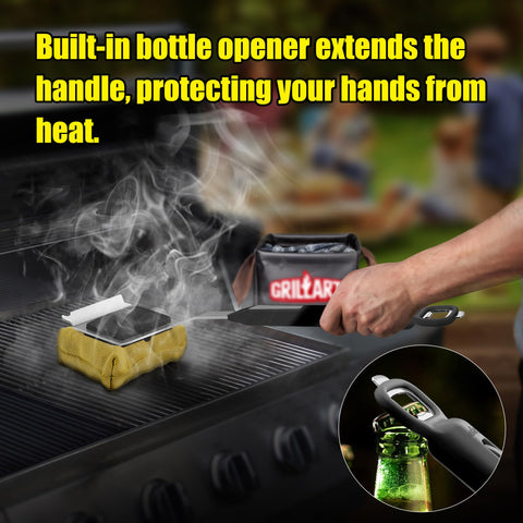 GRILLART easy installation with a click keeps it firmly attached.