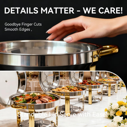 Grillaxy dome cover preserves aroma and presentation at buffets.