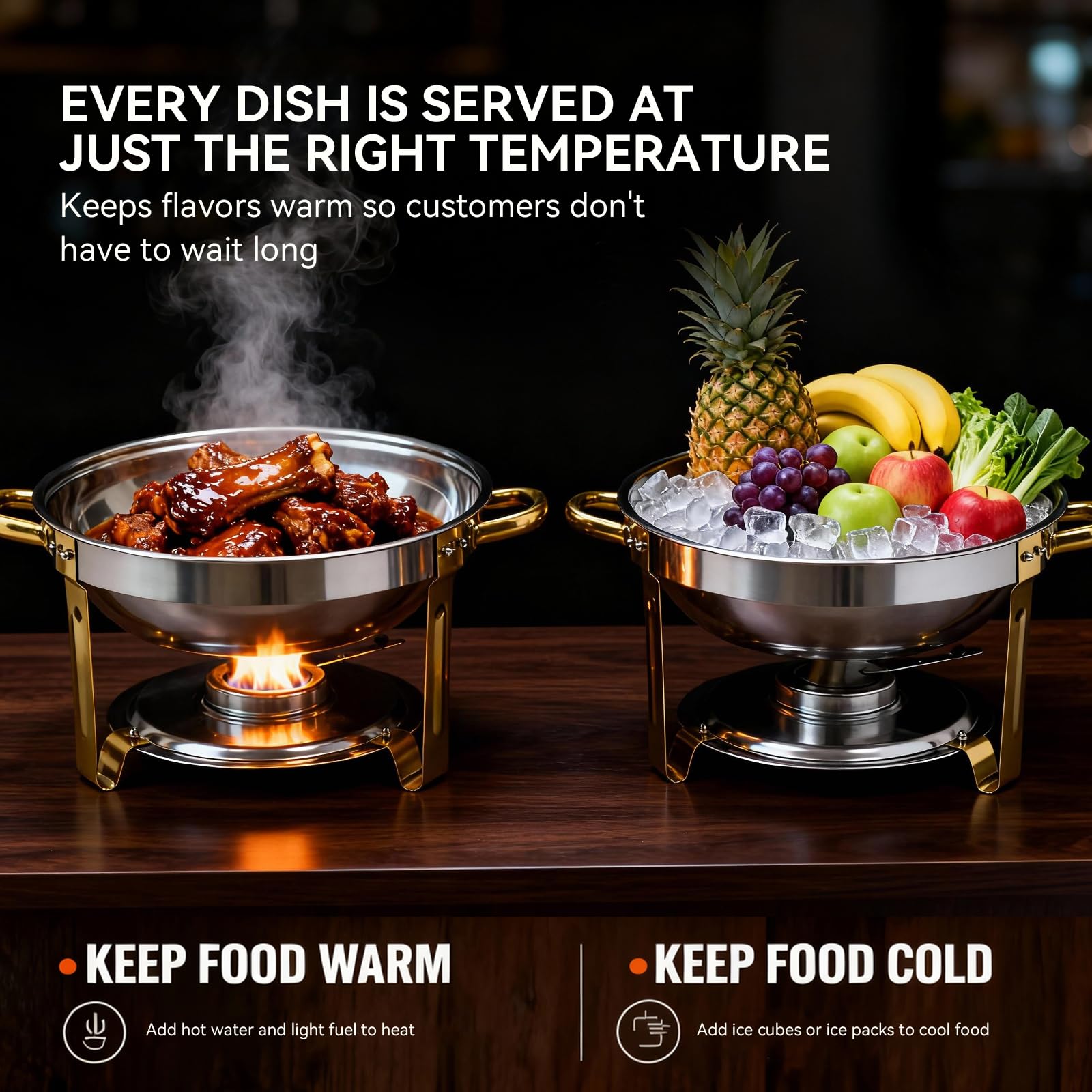 Grillaxy insulated water pan maintains steady heat for longer service.