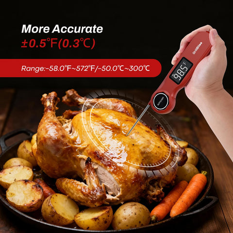 GrillBliss fast-reading display highlights 0.5s measurement
