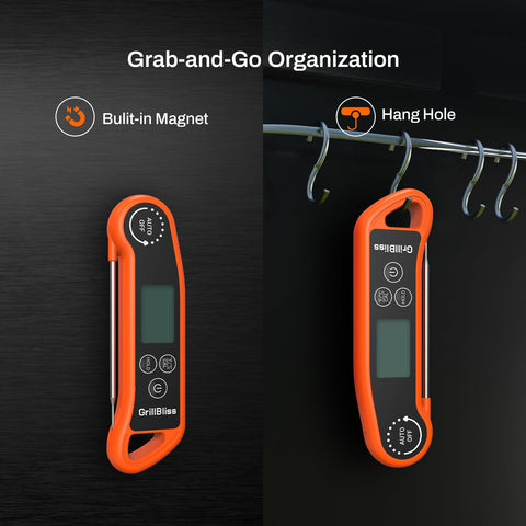 GrillBliss durable digital thermometer for everyday kitchen use.