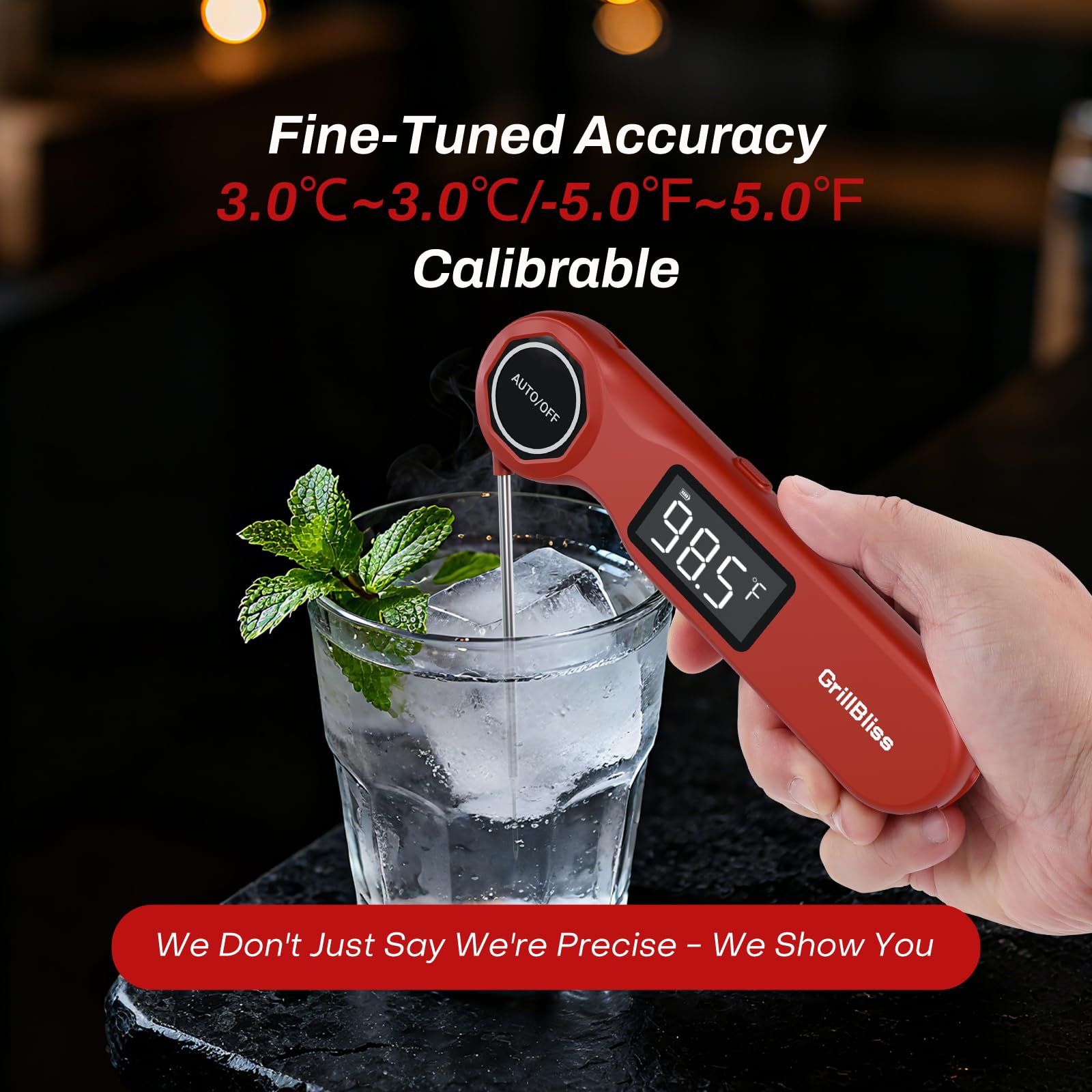 GrillBliss IP65 waterproof design resists splashes and grime