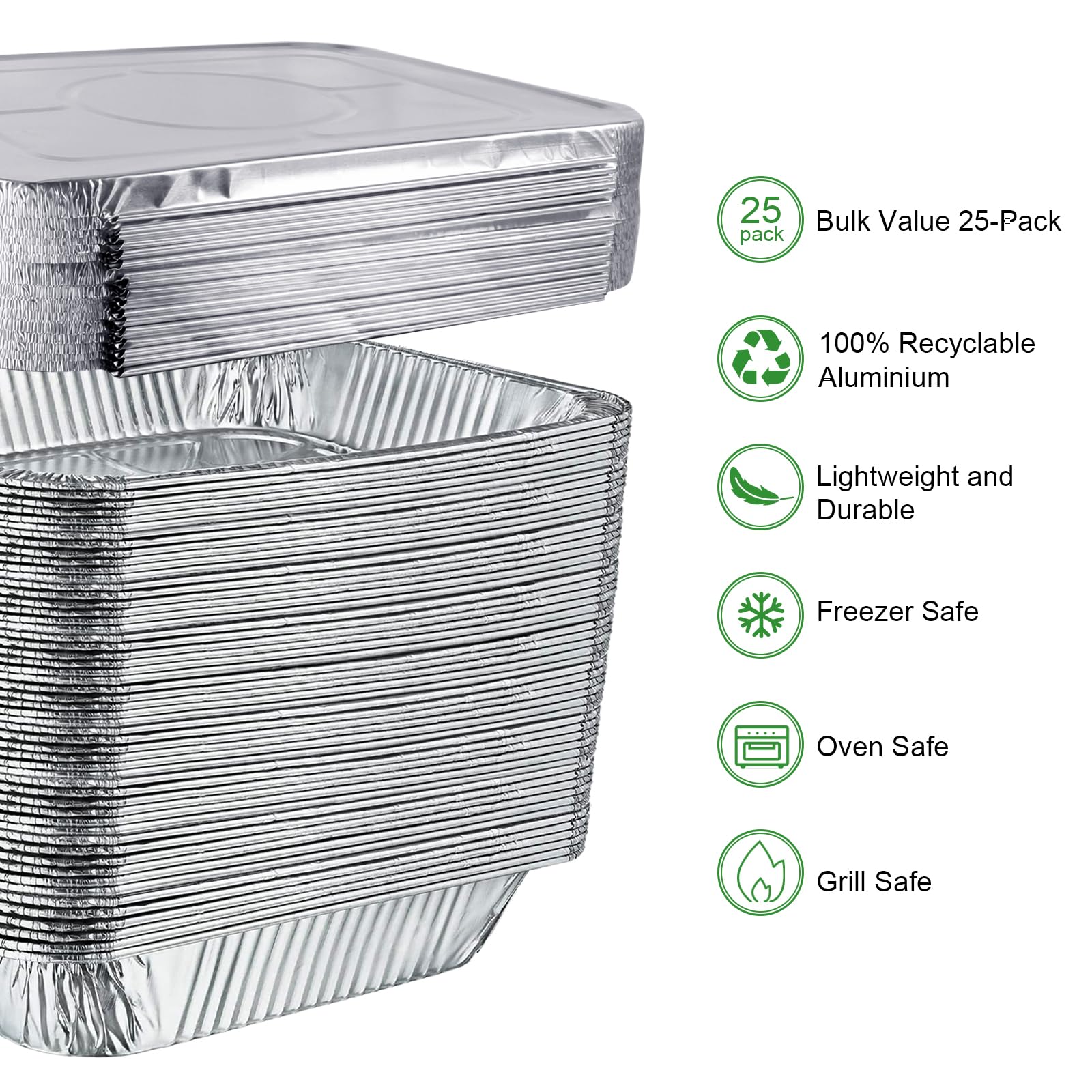 GrillChef leak-resistant lids keep food secure during transport.