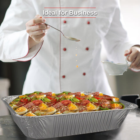 GrillChef oven-stove-steam-table compatible pans adapt to ovens, grills, and warming stations
