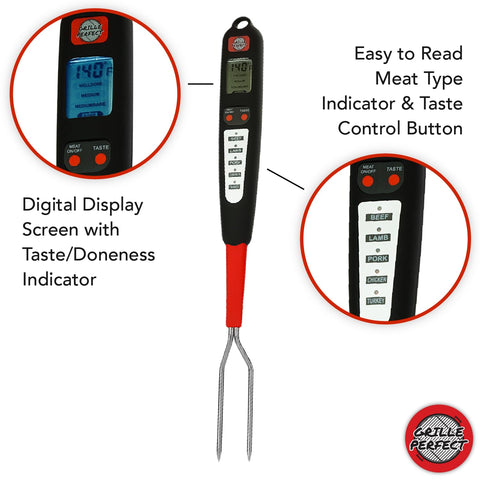 Grille Perfect long 16-inch handle keeps hands safe from heat