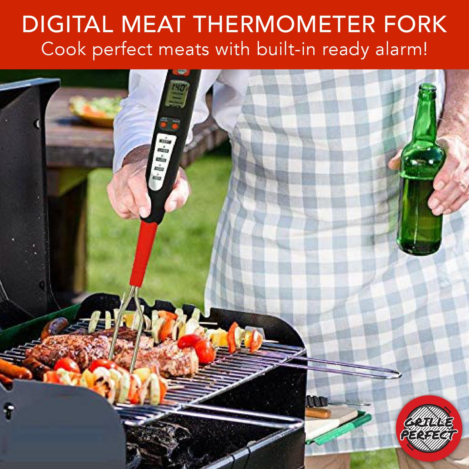 Grille Perfect packaging includes instruction guide and batteries