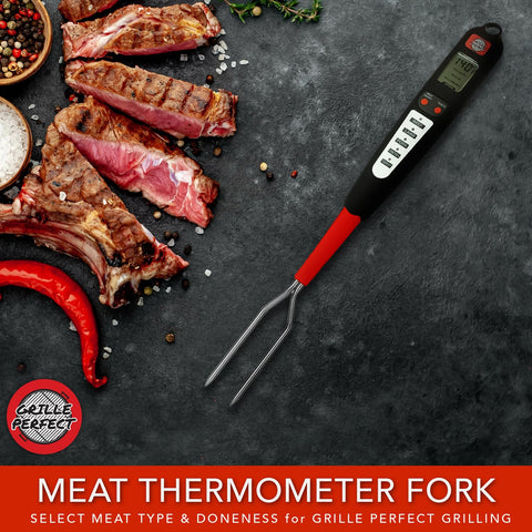 Grille Perfect quick read probe measures temps fast for steaks and chicken