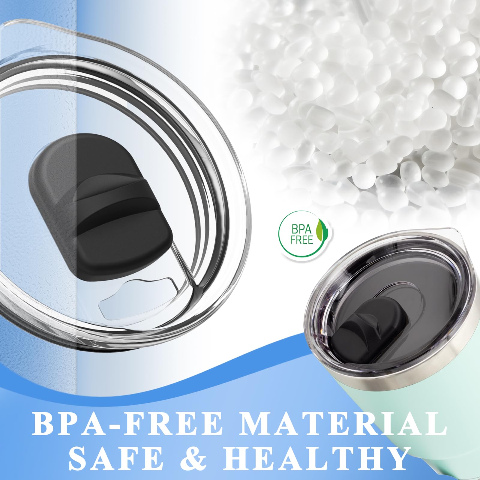 GrliTra crystal-clear lid view, monitor beverage level at a glance.