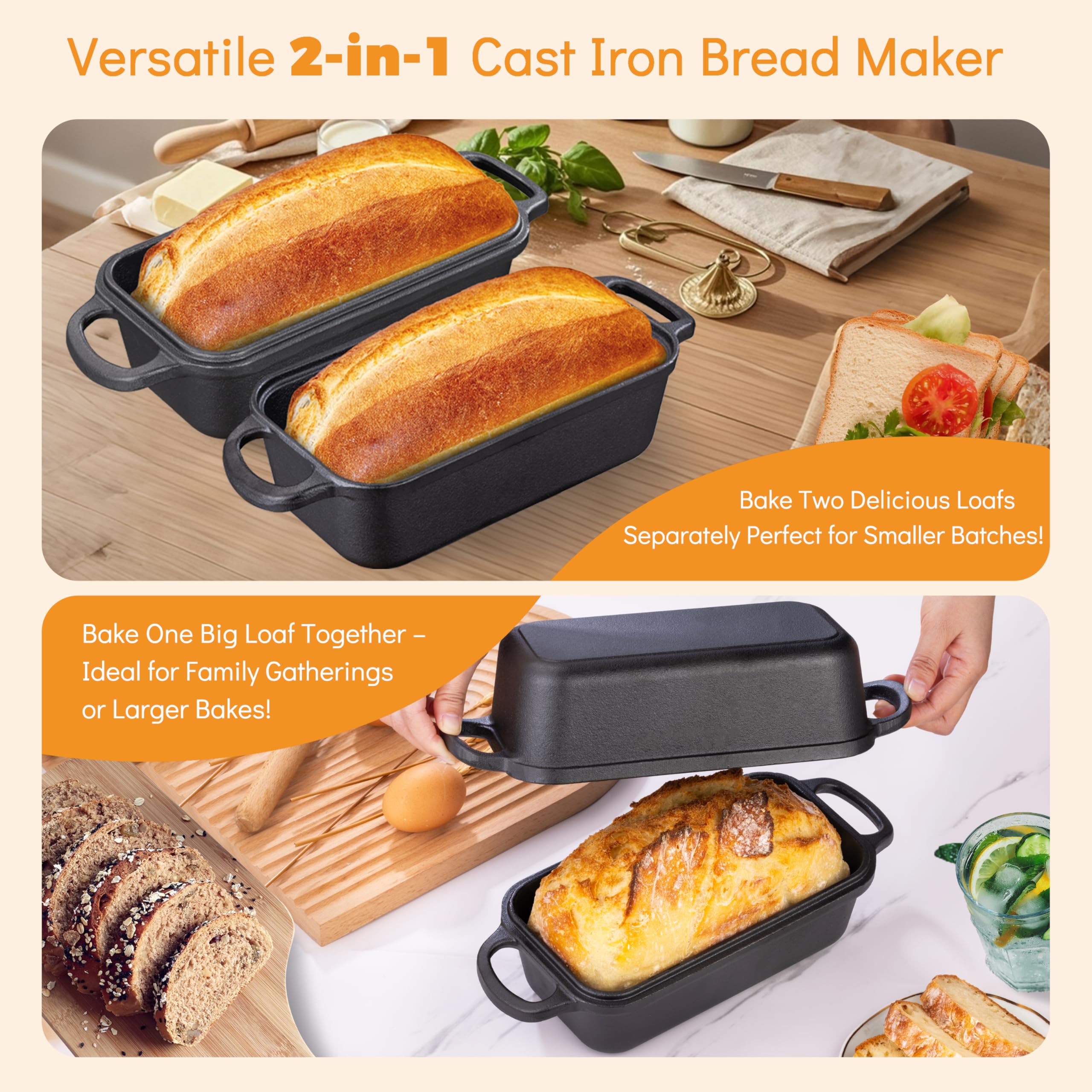 GRMImosa bread pan demonstrates even heat distribution across crust and crumb.