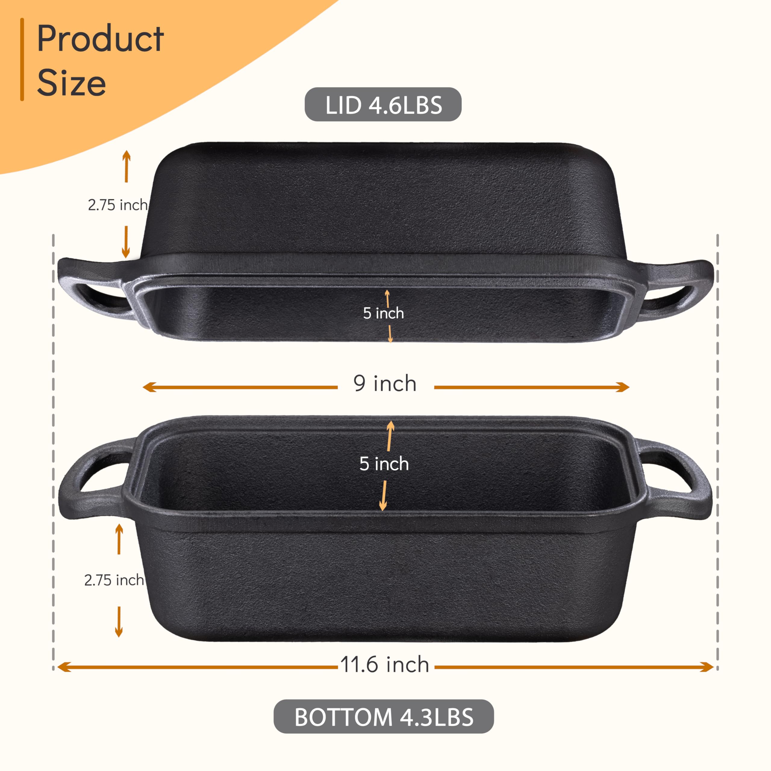 GRMImosa bread pan lid open, top view highlighting dual baking surface.